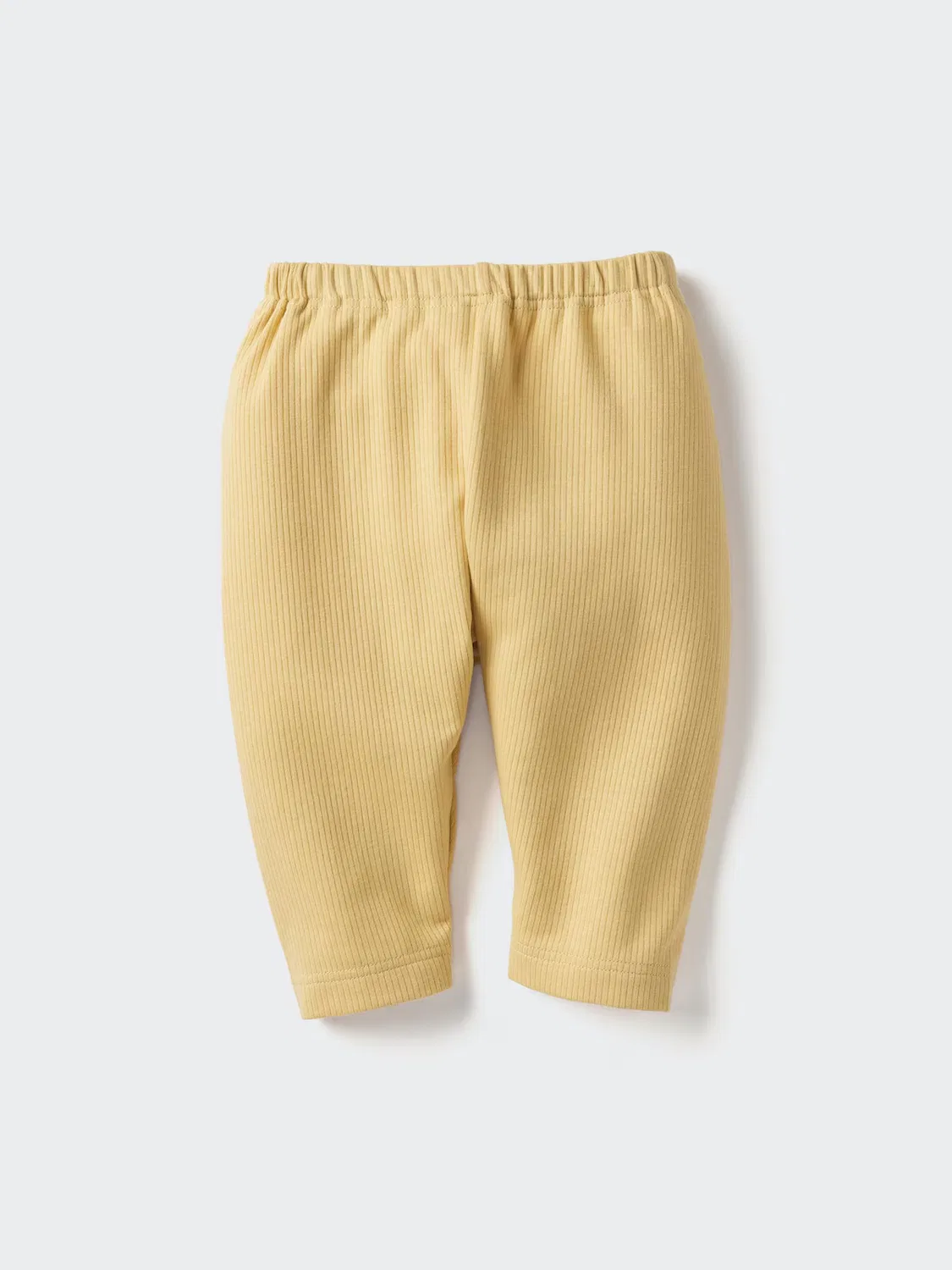 Леггинсы Uniqlo airism, в рубчик, длина 7/8, желтые