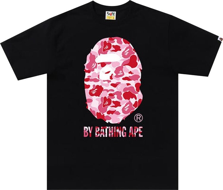 

Футболка BAPE ABC Camo By Bathing Ape Tee 'Black/Pink', черный