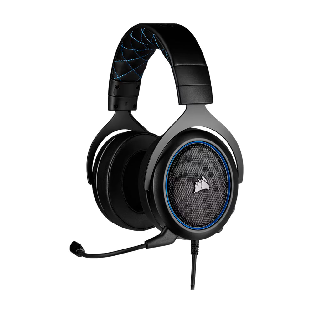 

Гарнитура игровая Corsair HS50 PRO STEREO, чёрный/синий