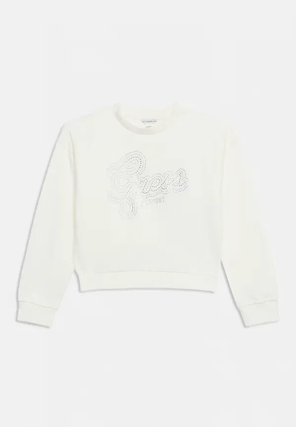 Детская/Подростковая спортивная толстовка Guess, белый/кремовый — фото 3