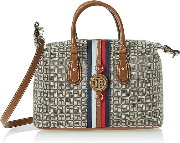 

Женская сумка через плечо Tommy Hilfiger Jaden Satchel, темный шоколад