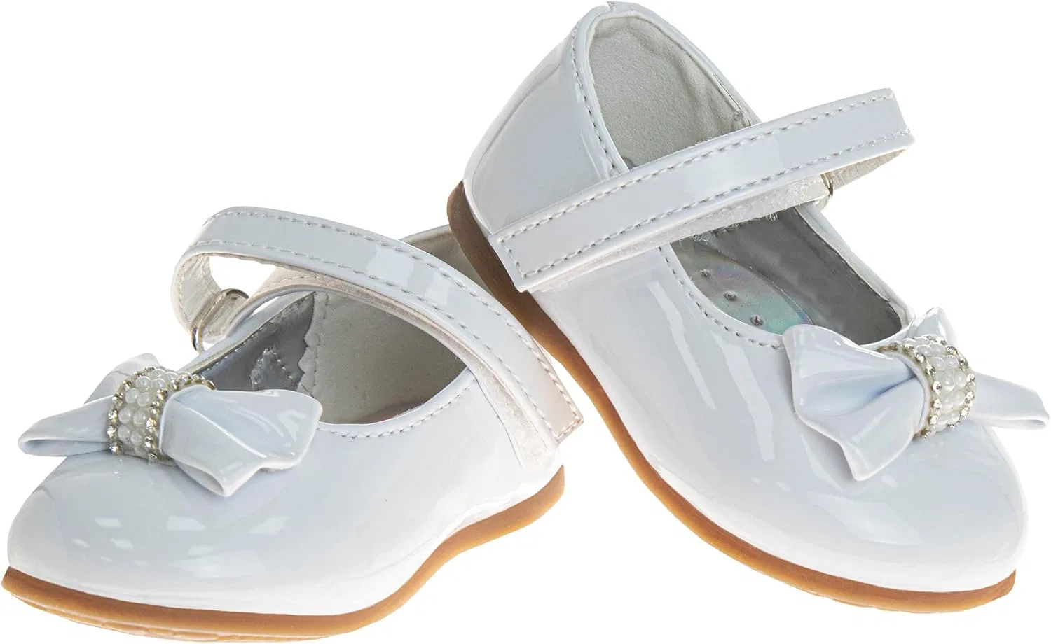 Детские туфли Мэри Джейн с бантом Mary Jane Josmo, White Bow — фото 2