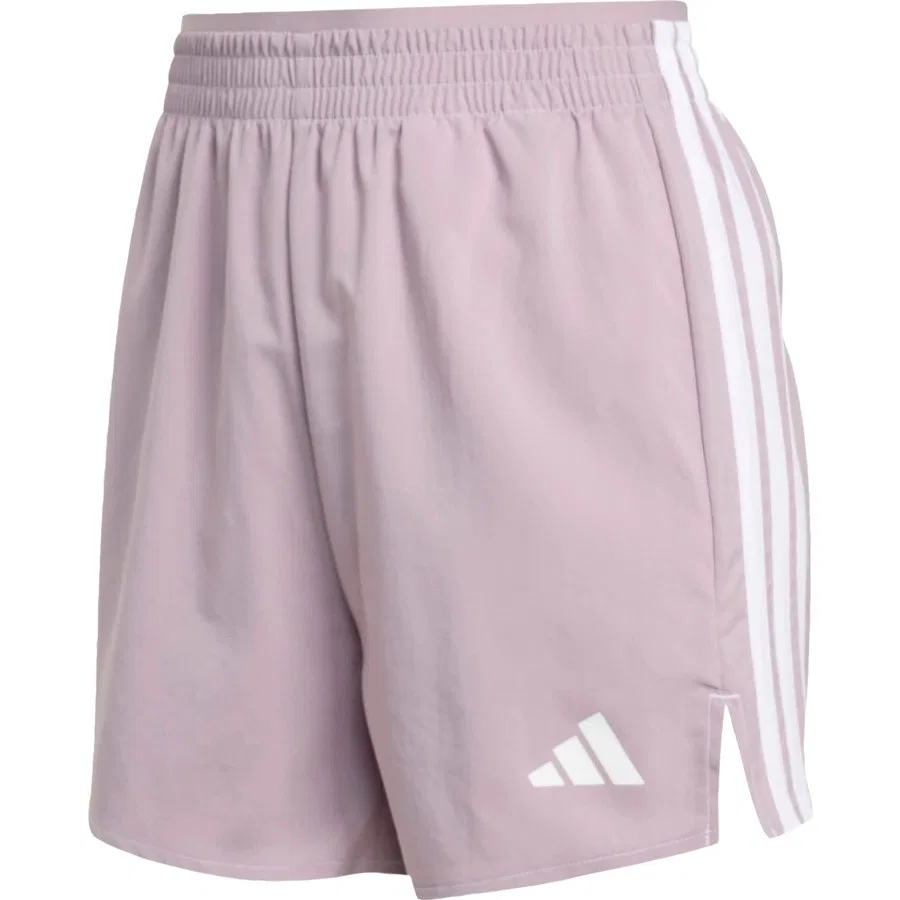 Шорты спортивные с принтом Performance KC5503 Workout Essentials 3-Stripes adidas, Фиолетово-белый — фото 3