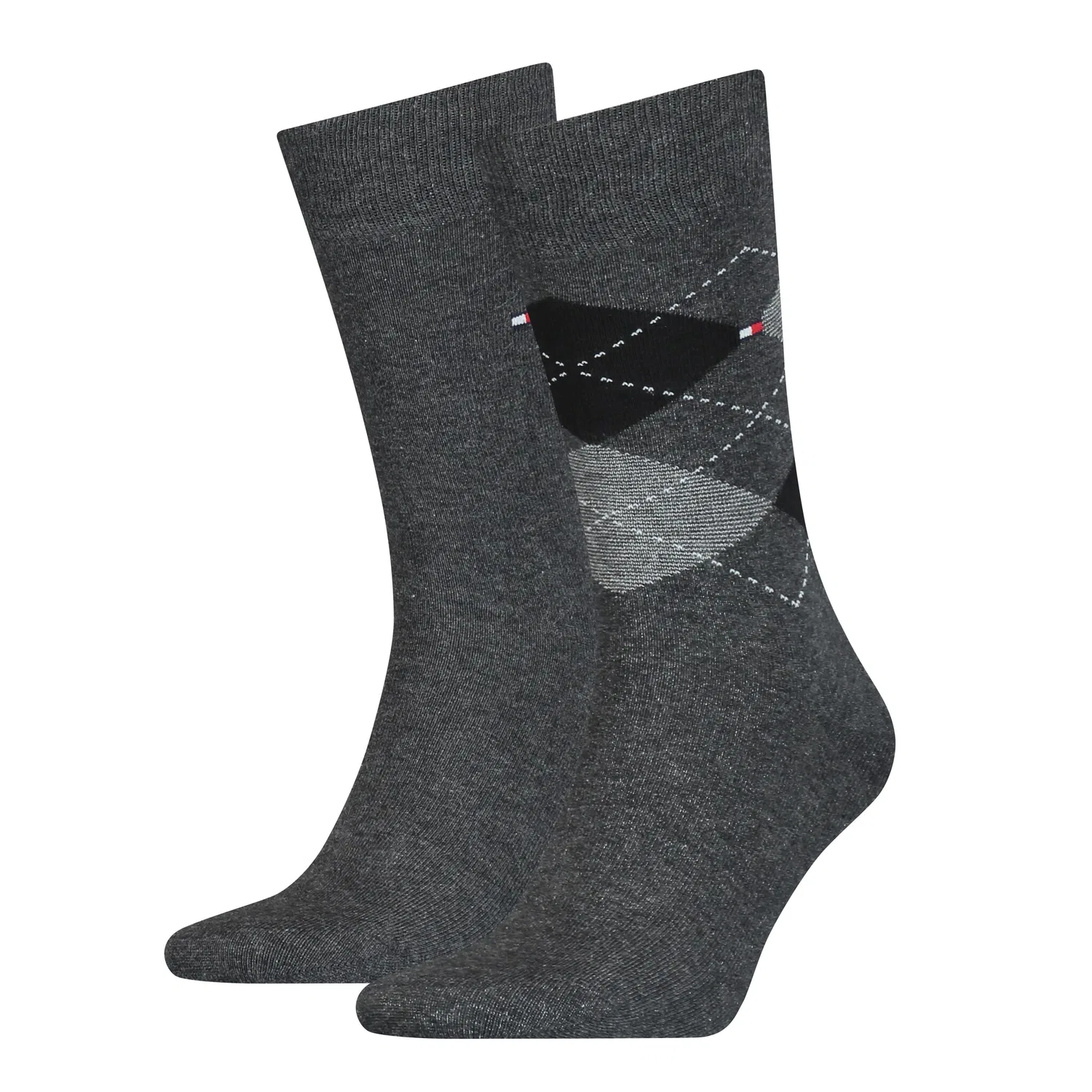 Мужские носки с классическим узором Argyle Tommy Hilfiger, Anthracite