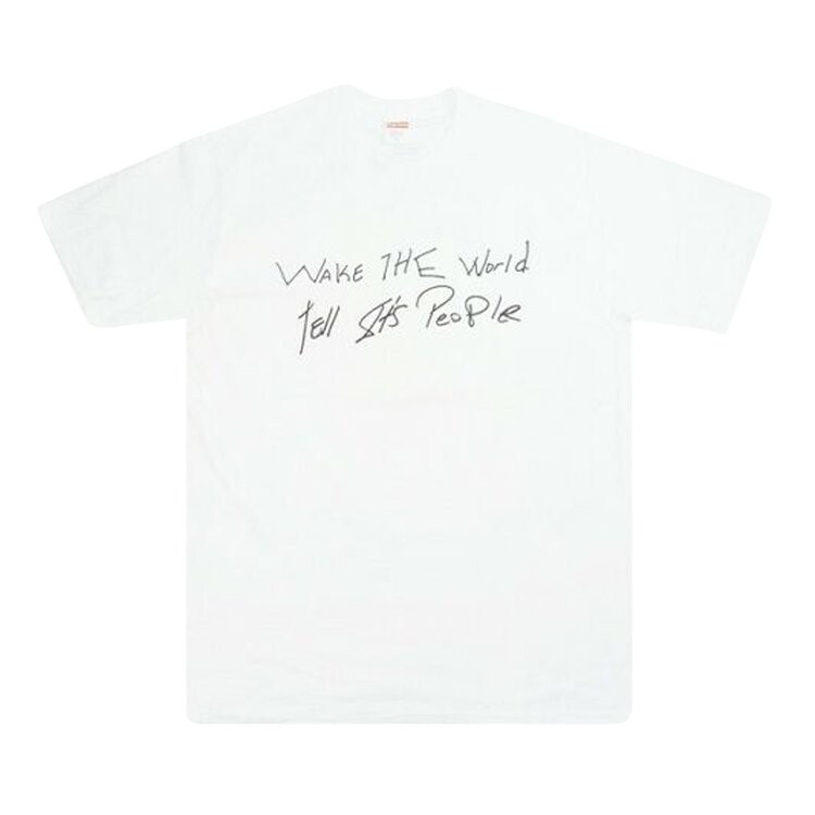 

Футболка Supreme Buju Banton Wake The World Tee 'White', белый