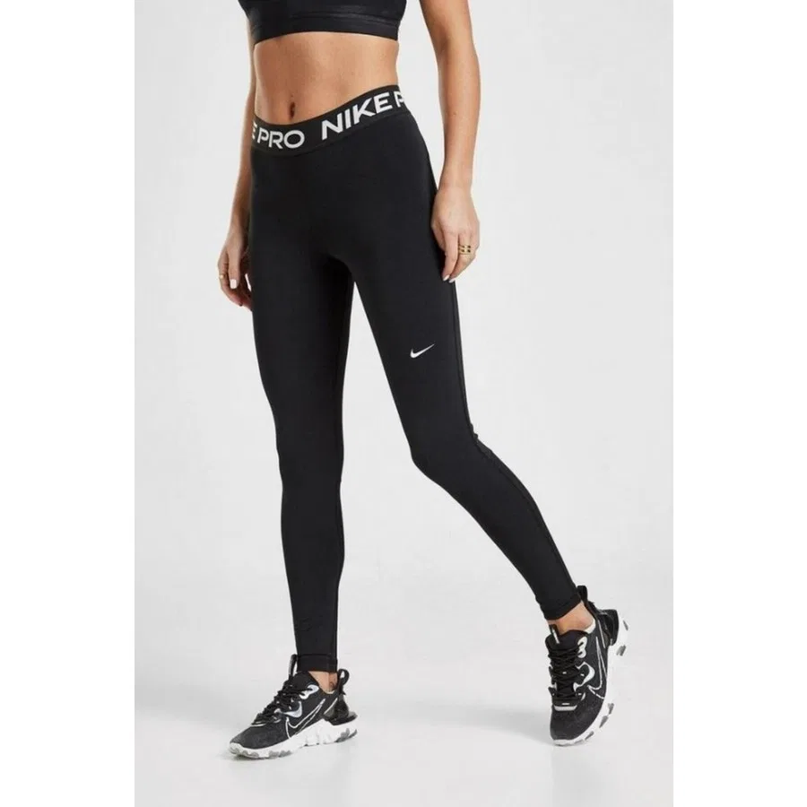 Тайтс Nike Pro с сетчатыми вставками, Черный