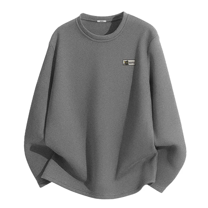 Детская футболка с принтом Cute Cat on Chest Logo MINISO, Gray