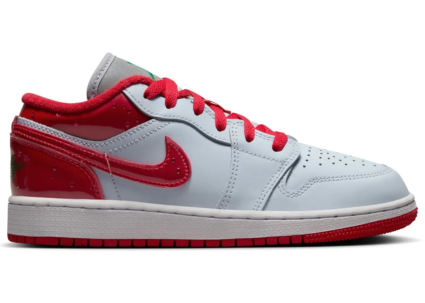 Детские кроссовки Lifestyle Jordan 1 Low SE Jordan, Football Grey/Pine Green/White/University Red