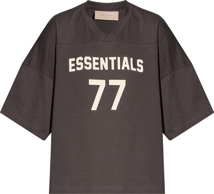 

Футболка Fear of God Essentials Football Tee 'Iron', черный