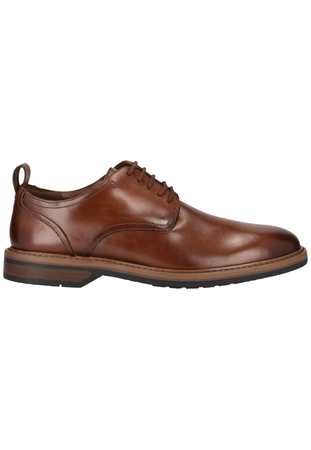 Дерби Aldwin Lace Clarks, светло-коричневая кожа — фото 4