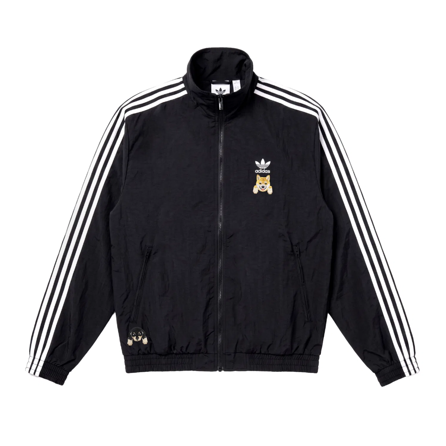 Унисекс куртка Firebird с воротником-стойкой, Adidas Originals, Black