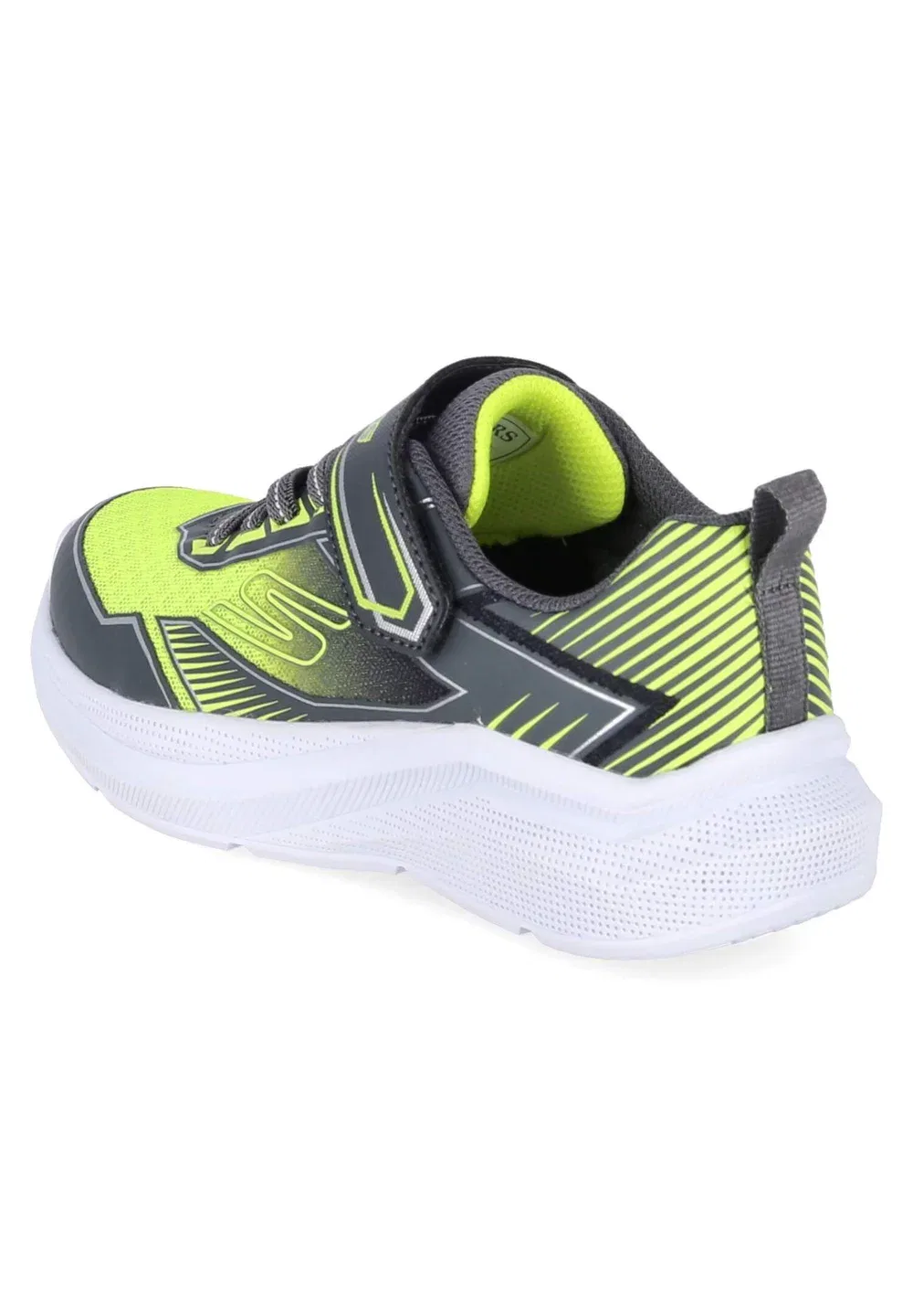 Тренажеры Microspec Velocity Skechers, Charcoal Synthetic / Textile / Yellow & Silver Trim — фото 4