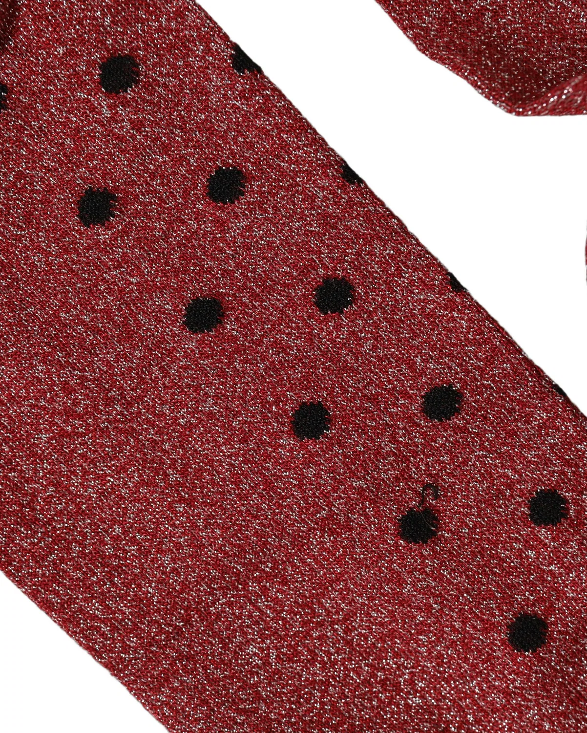 Мужские носки с принтом в горошек Maroon Polka Dot Over The Calf Dolce & Gabbana, Maroon — фото 3