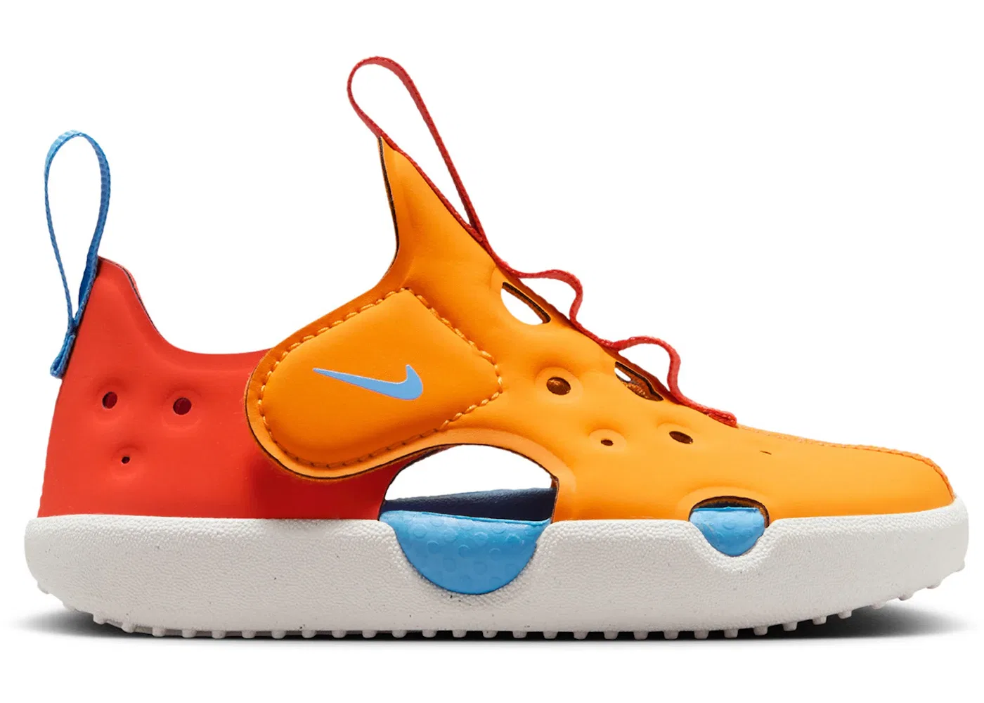 Детские сандалии с защитой Nike Sunray Protect 4, Orange Peel Picante Red University Blue