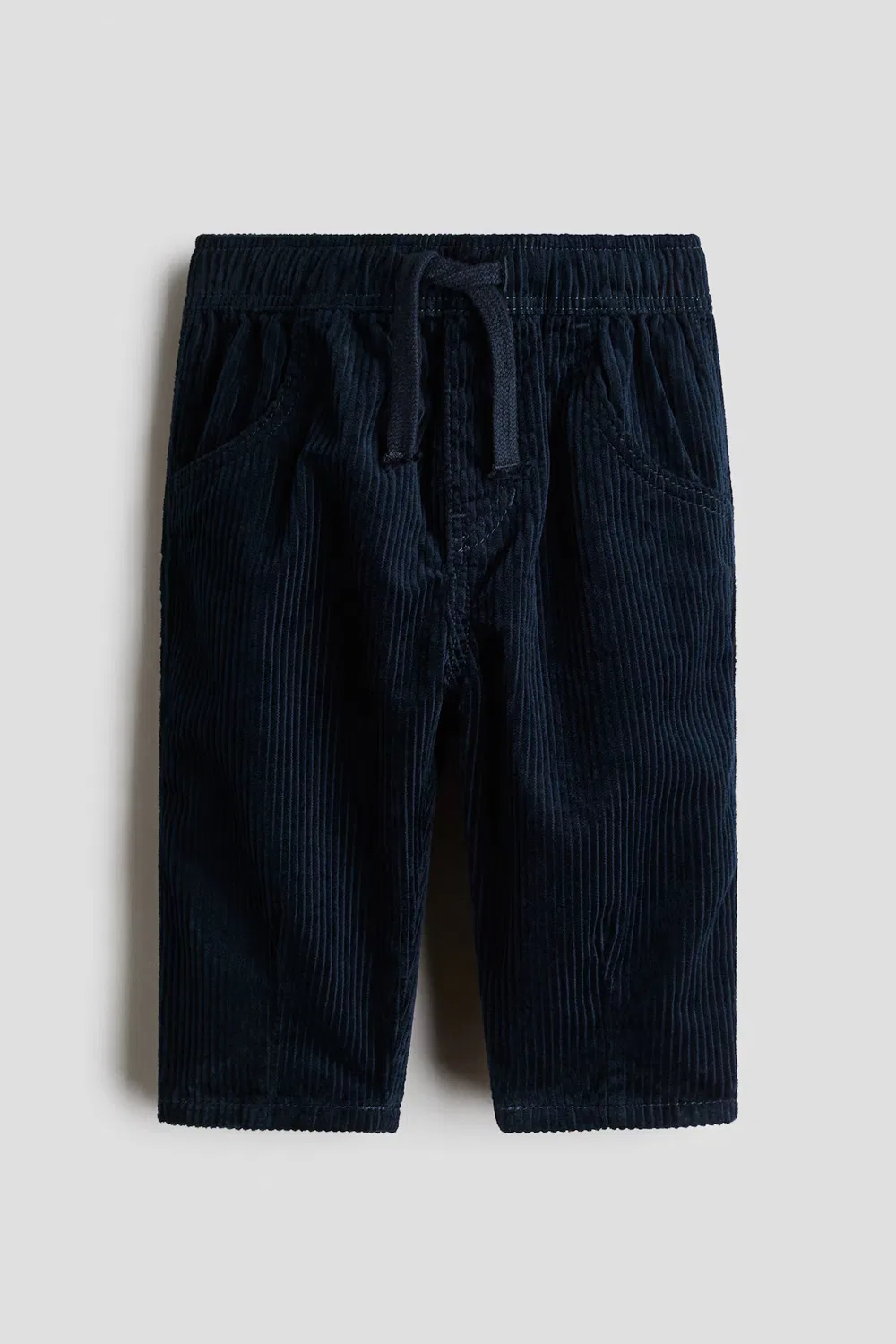 Хлопковые вельветовые спортивные брюки H&M, Marineblau
