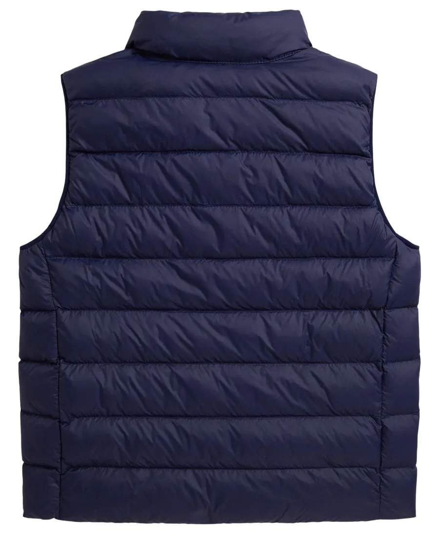 Жилет стеганый с воротником-стойкой, с длинным рукавом, The Colden Packable Quilted Vest Polo Ralph Lauren, Newport Navy — фото 2