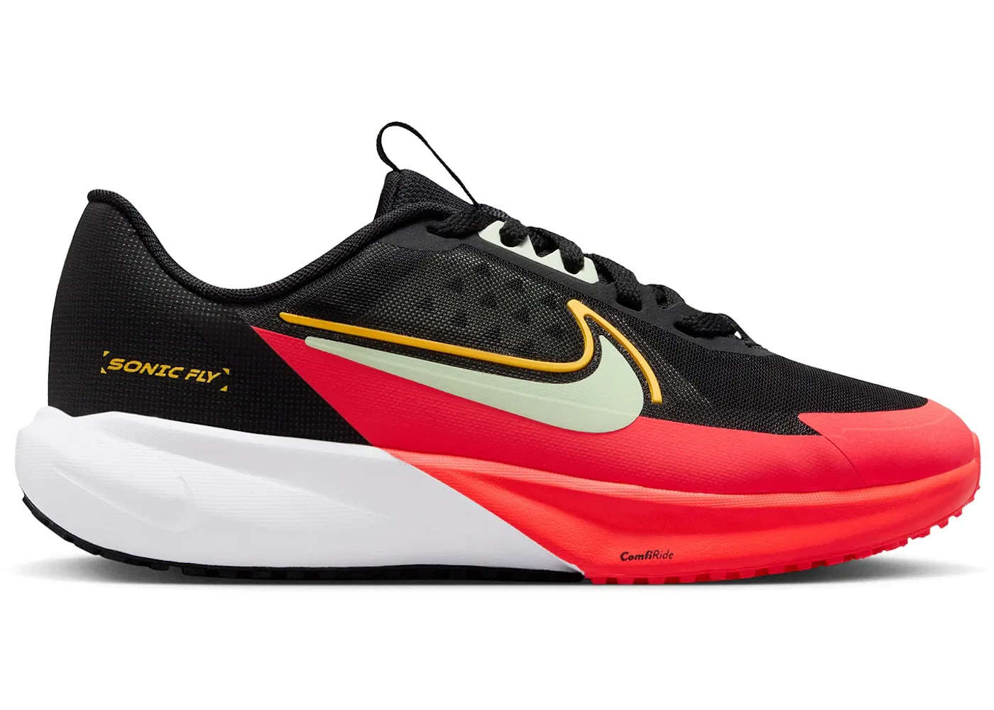 Детские кроссовки для бега Nike Sonic Fly Nike, Black/Laser Orange/Bright Crimson/Volt Tint