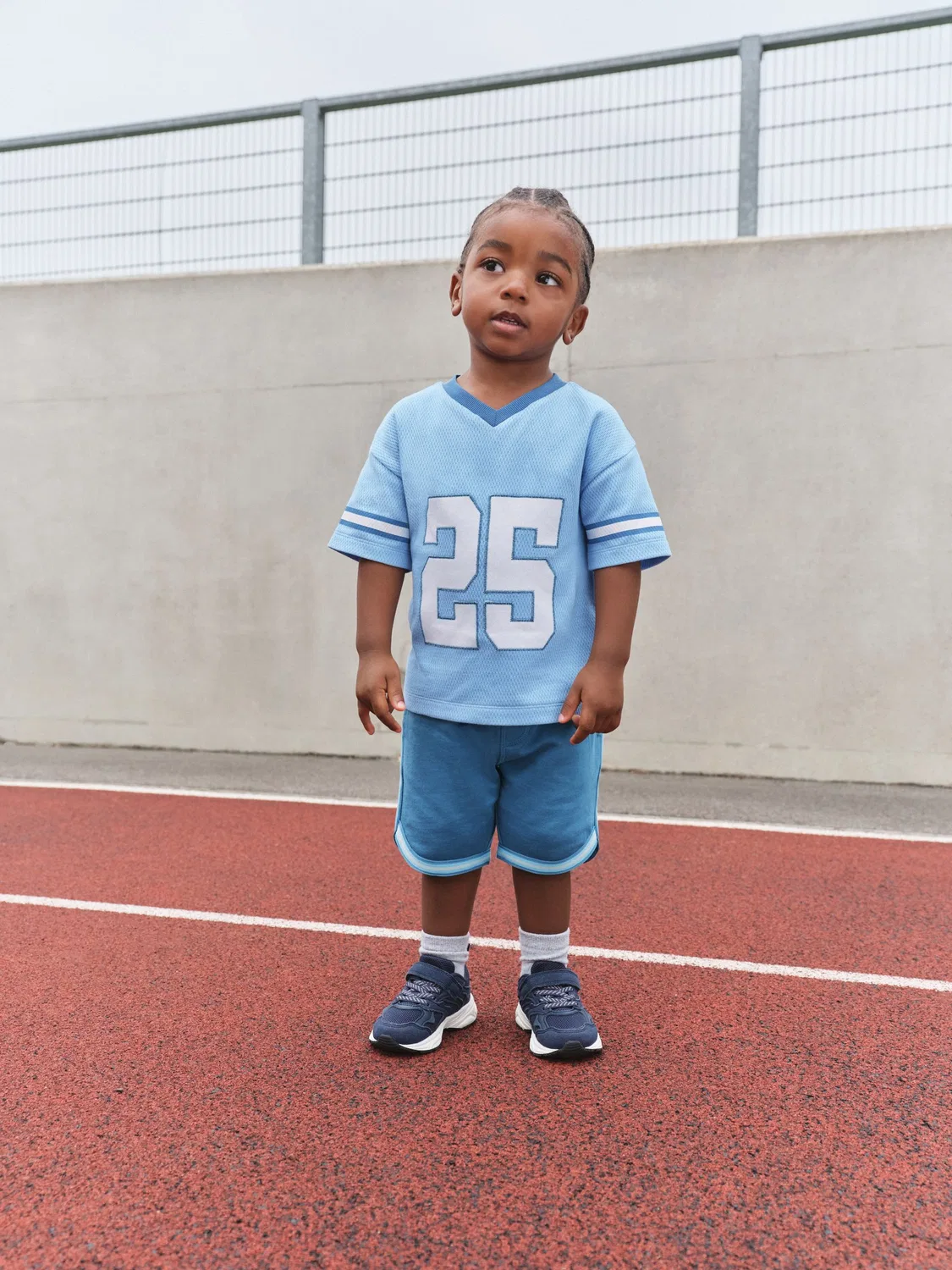 Спортивный костюм Varsity Shorts Set Next, голубой — фото 2