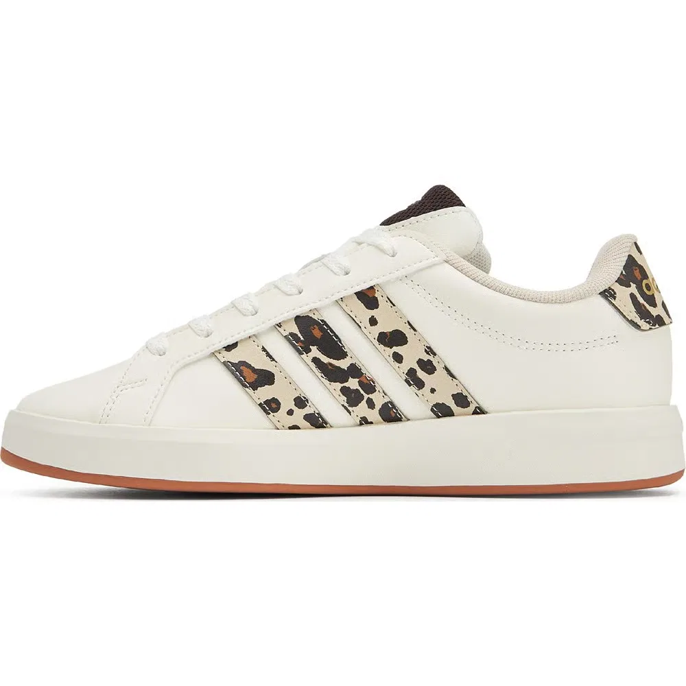 Детские кроссовки Grand Court 3.0 на шнуровке Adidas, White — фото 3