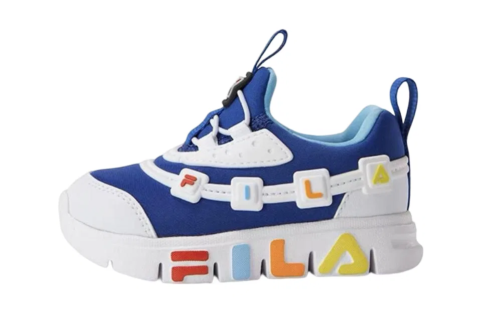 Детские кроссовки для малышей с круглым носком FILA KIDS, White Blue