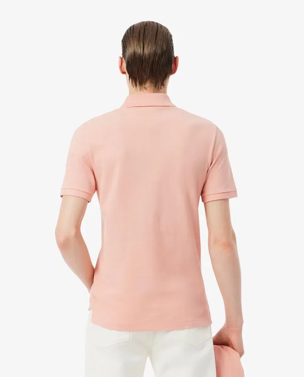 Мужское поло с коротким рукавом Lacoste, Роза — фото 2