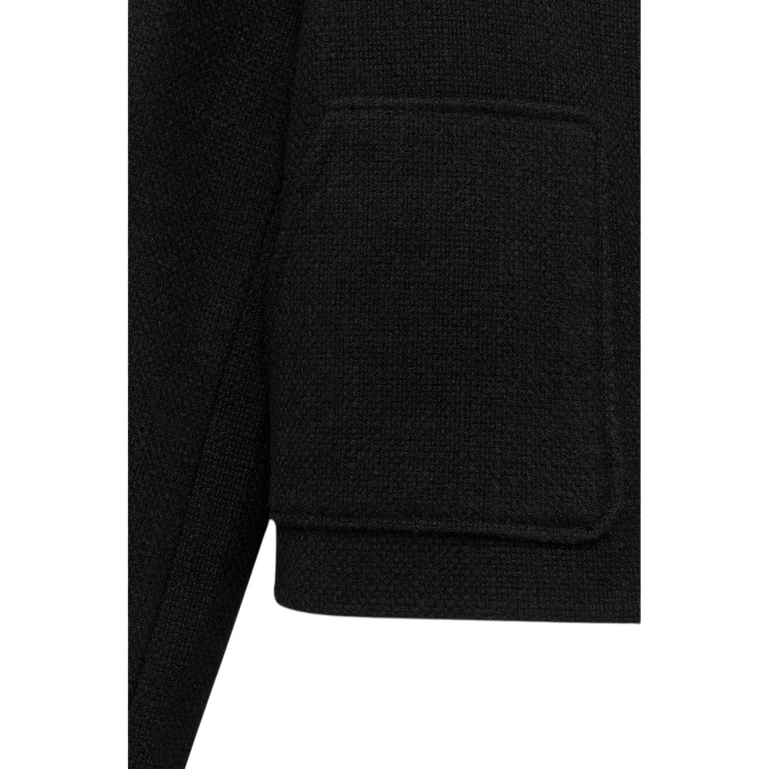 Женская куртка с круглым вырезом Black ZARA — фото 4