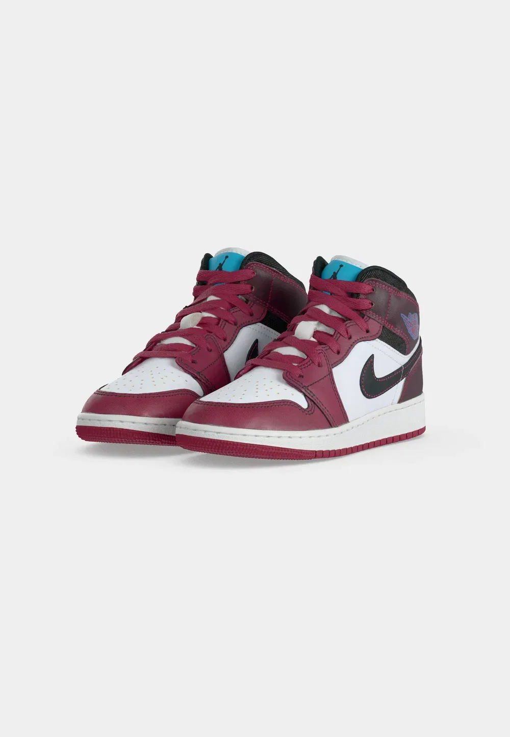 Air 1 mid se унисекс - высокие кроссовки Jordan, Sweet Beet/Desert Pink/Off Noir/White/Baltic Blue/Chalk — фото 3