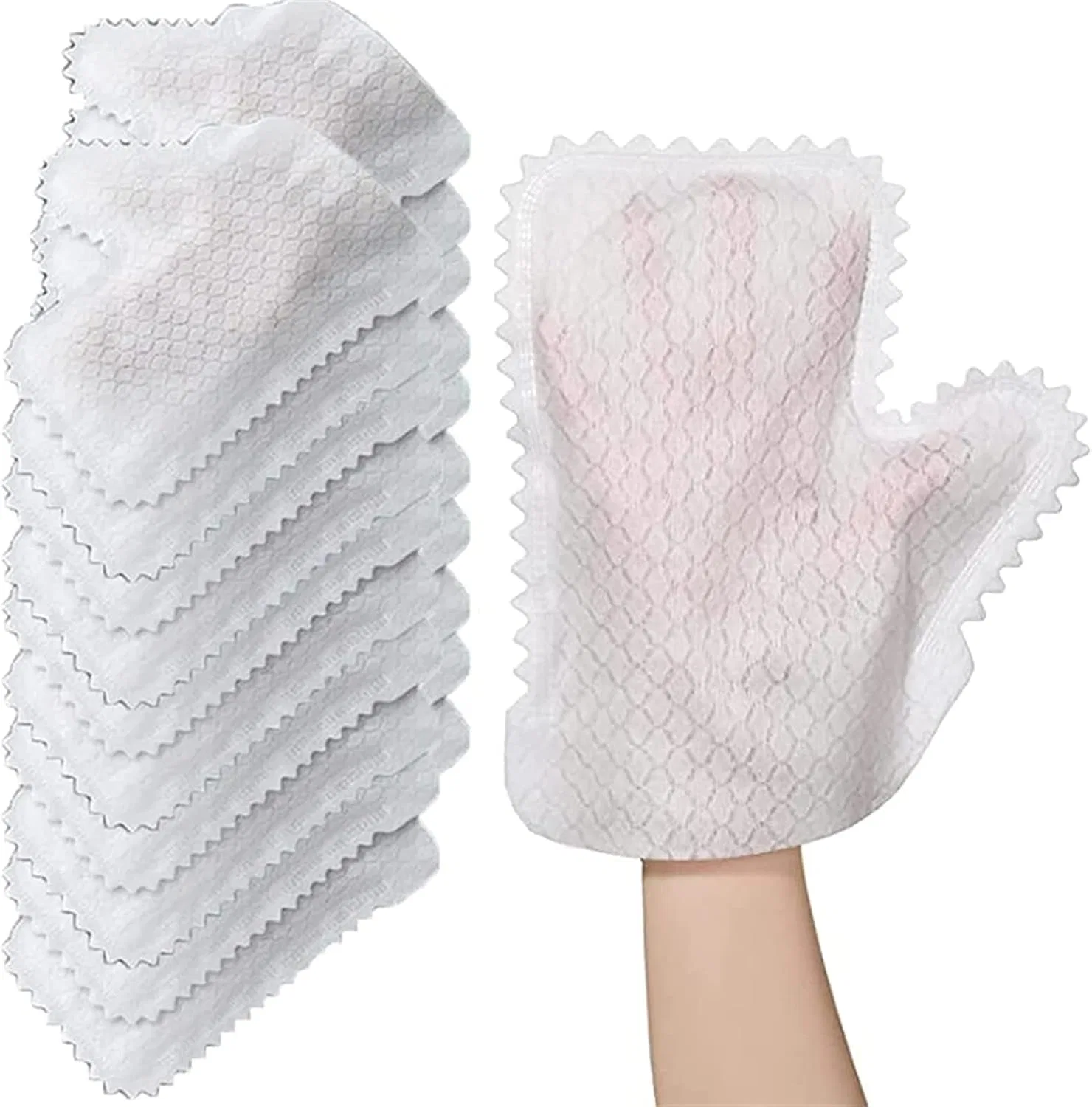 Перчатки для уборки Fish Scale, MXRFACTory, 20 шт, Белый