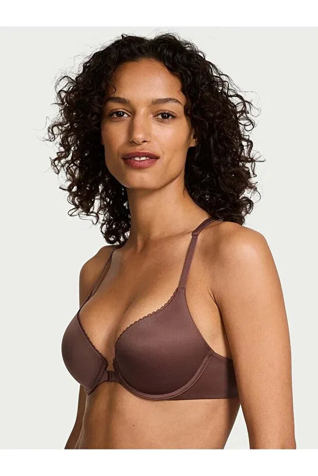 Женский бюстгальтер кружевной Perfect Shape Lace Racerback Gathering Bra Victoria'S Secret, Coconut Coffee