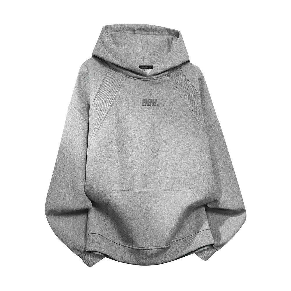 Детский свитшот с капюшоном средней плотности Light Gray-Upgraded Fleece-Lined HUANQIU