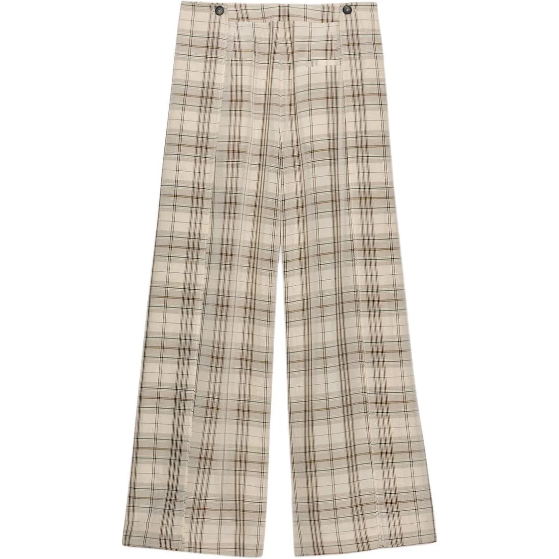 Женские брюки свободного кроя Beige ZARA — фото 3
