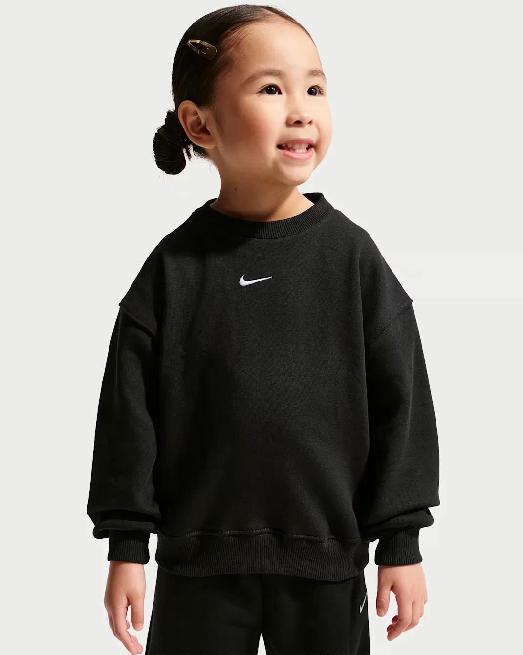 Детская флисовая футболка большого размера от Toddler Studio Nike Sportswear, Black