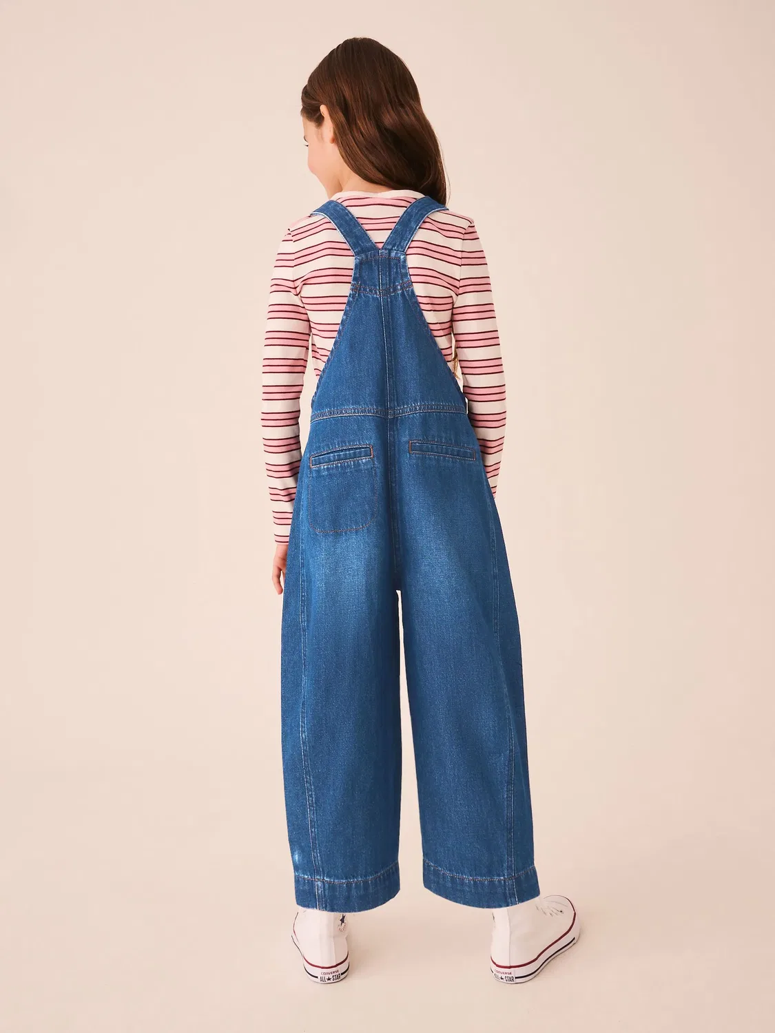 Комбинезон джинсовый Blue Rinse Wash Next, синий — фото 4