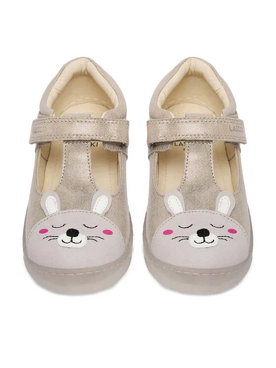 Балетки Lasocki Kids, серебро — фото 3