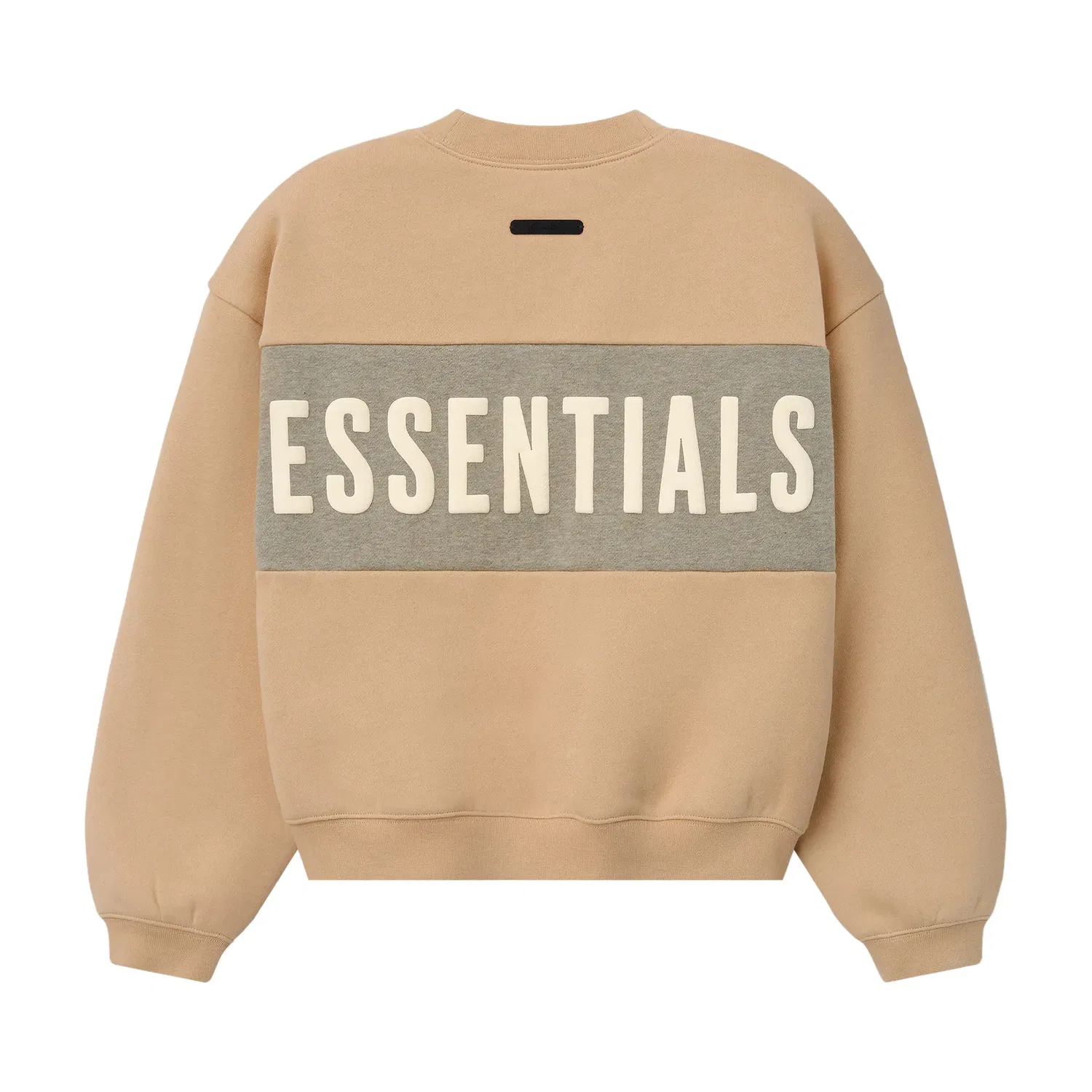 Укороченная свободная толстовка с вставками Fear of God Essentials, коричневый — фото 2