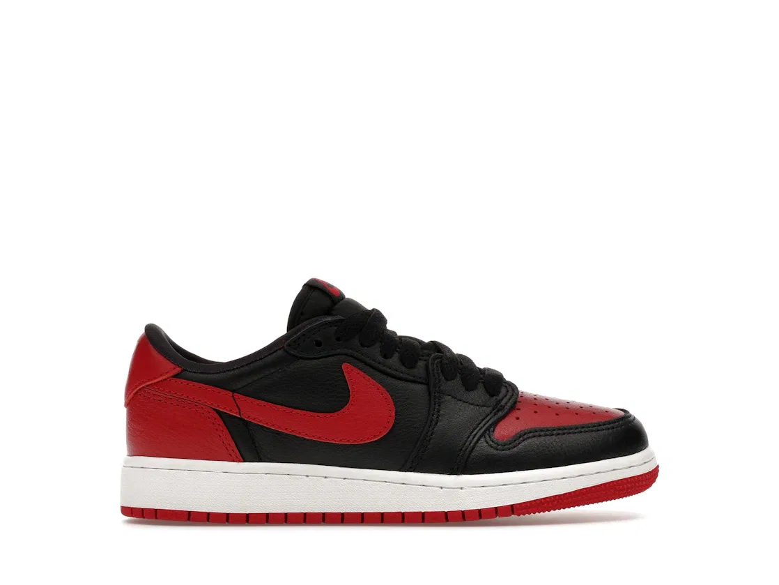 Детские кроссовки Lifestyle с высоким голенищем Jordan 1 Retro Low OG Banned, Black/Red