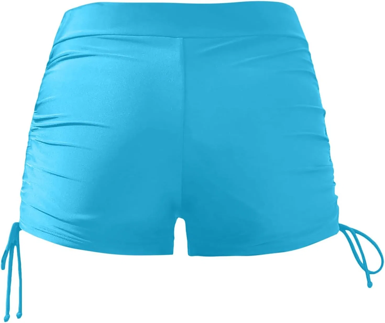 Женские бикини-шорты с высокой талией, Solid, Light Blue — фото 4
