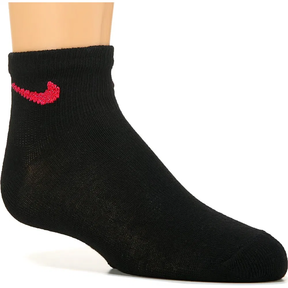 Детский набор из 6 пар носков до щиколотки Nike, Pink Pow/White/Black — фото 2