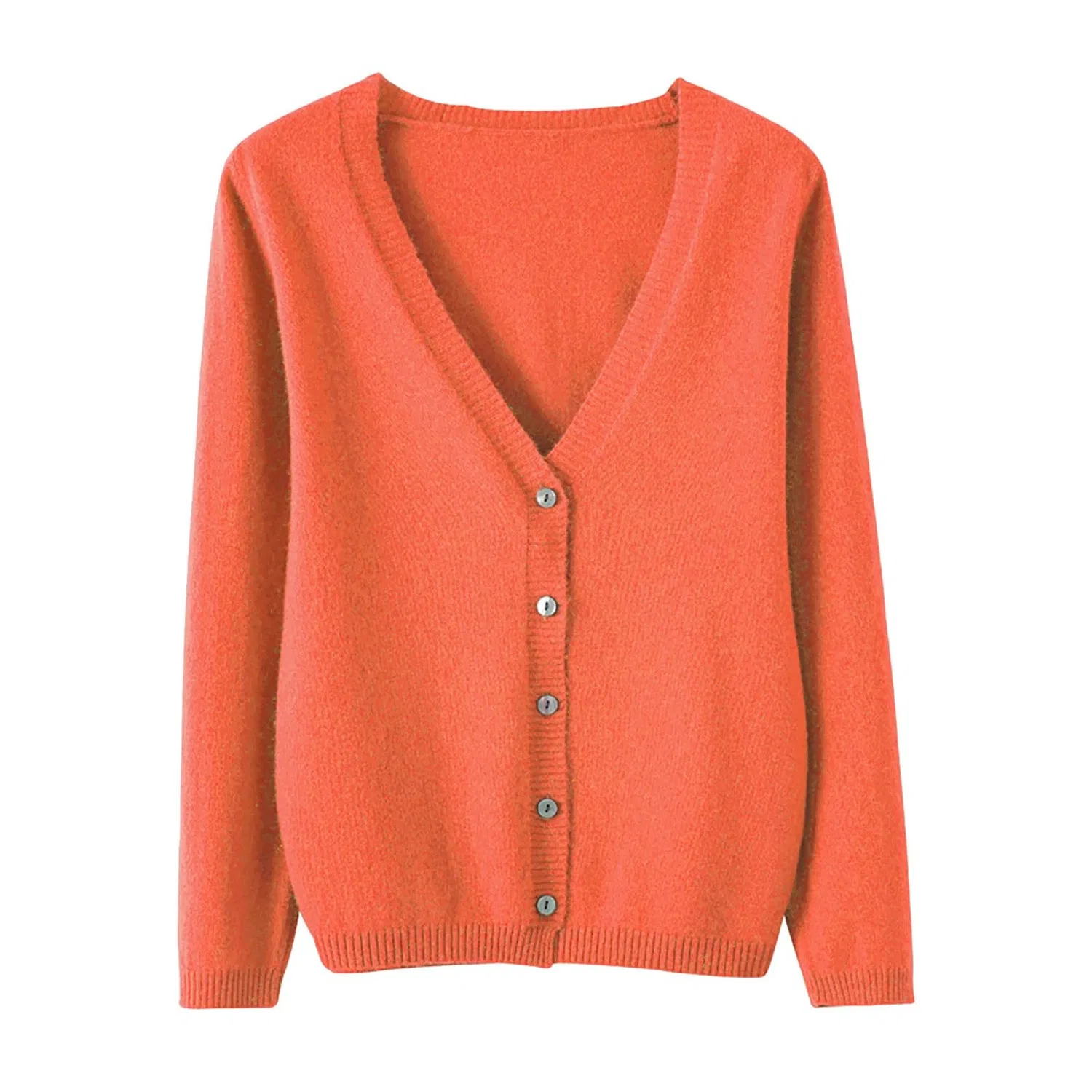 Женский кардиган с V-образным вырезом Winter Jackets, Orange
