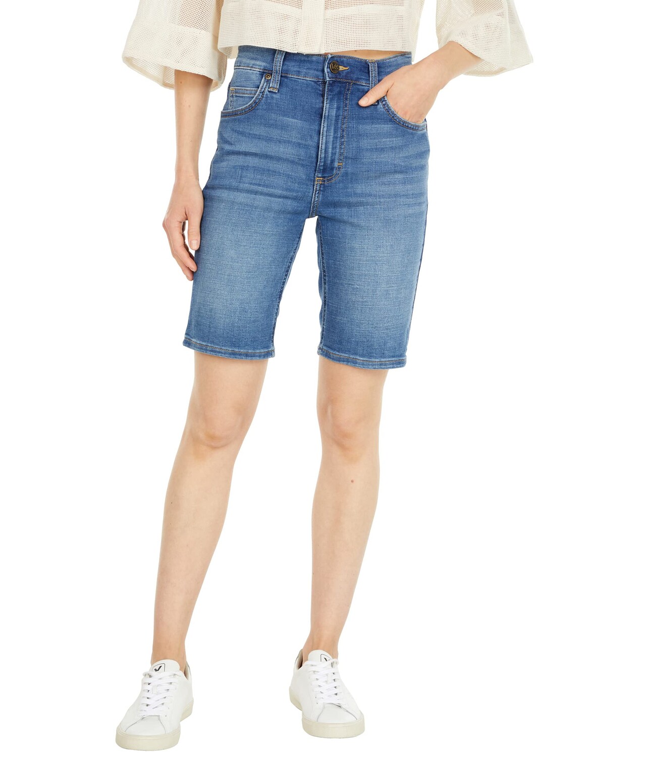 

Шорты Lee, High-Rise Slim Fit Bermuda