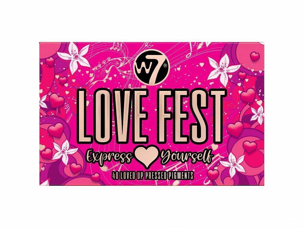W7 Love Fest палетка прессованных пигментов для век, 36 г — фото 4