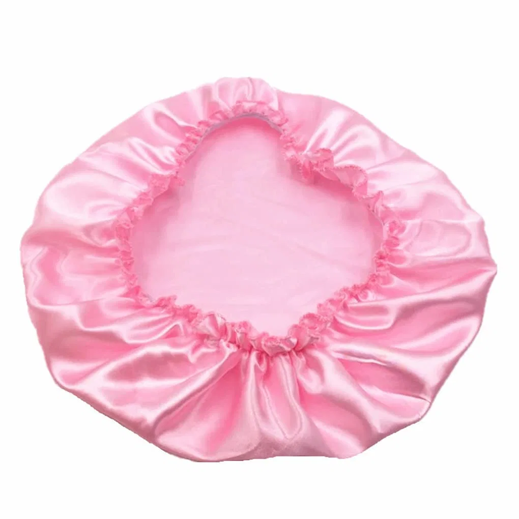 Шапочка для душа атласная, Paowsietiviity, 1 шт, 18x15x1 см, Rose — фото 2