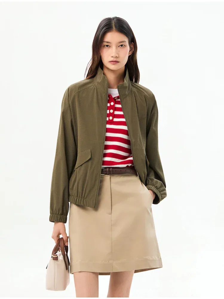 Ветровка из сьюкера, Томми Хилфигер TOMMY HILFIGER, Khaki