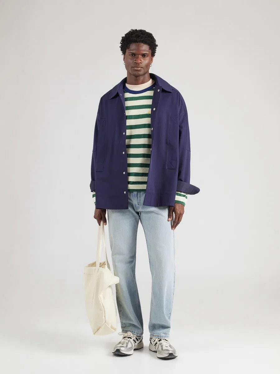 Джинсы LEVI'S свободного кроя '555 RELAXED STRAIGHT' светло-голубого цвета — фото 4