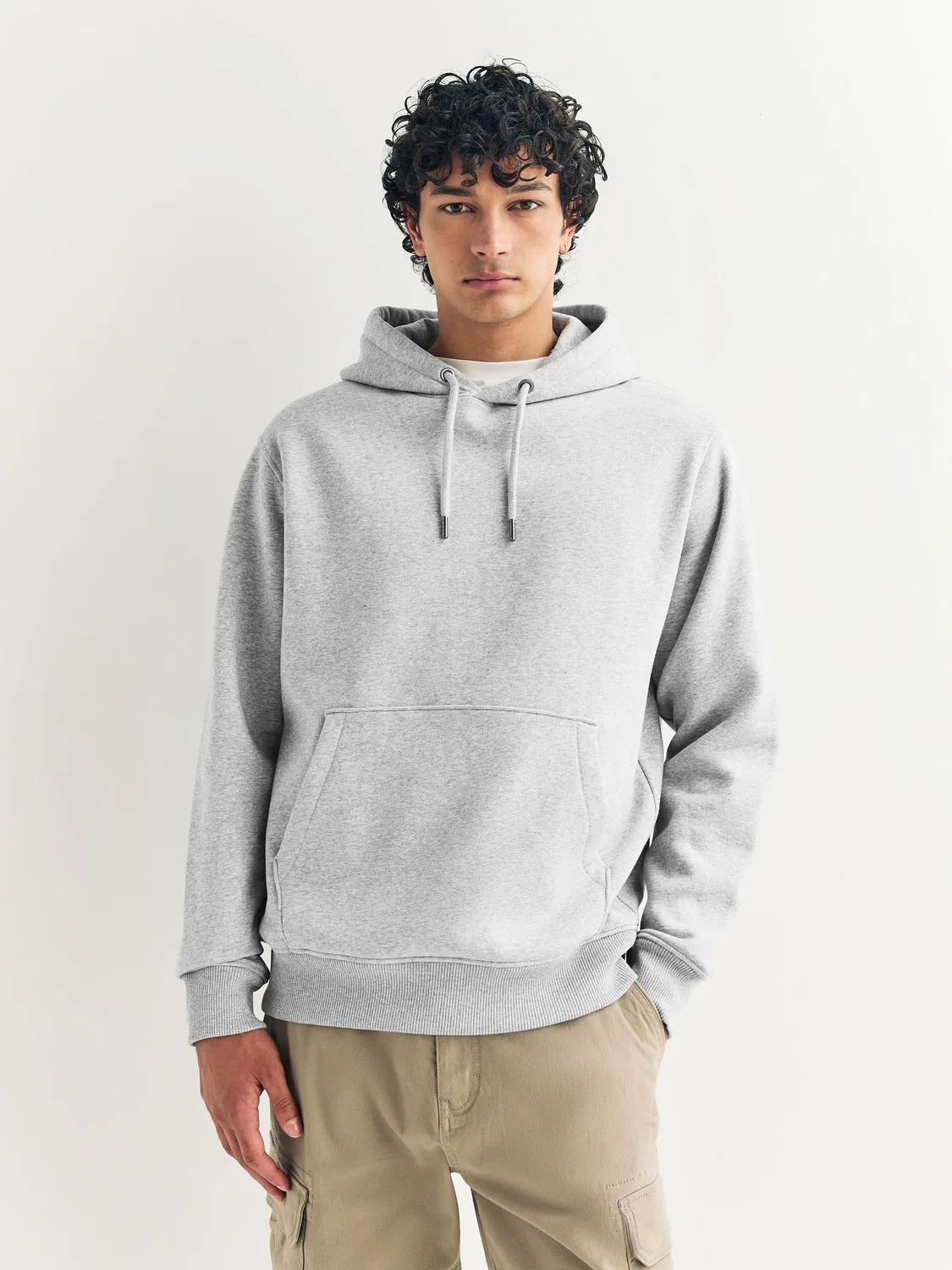 Худи Regular Fit Heavyweight Next, серый меланж