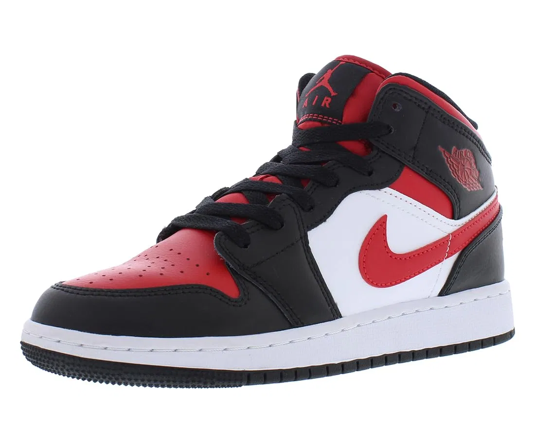 Детские кроссовки для мальчиков Air Jordan 1 Mid GS Jordan, Red