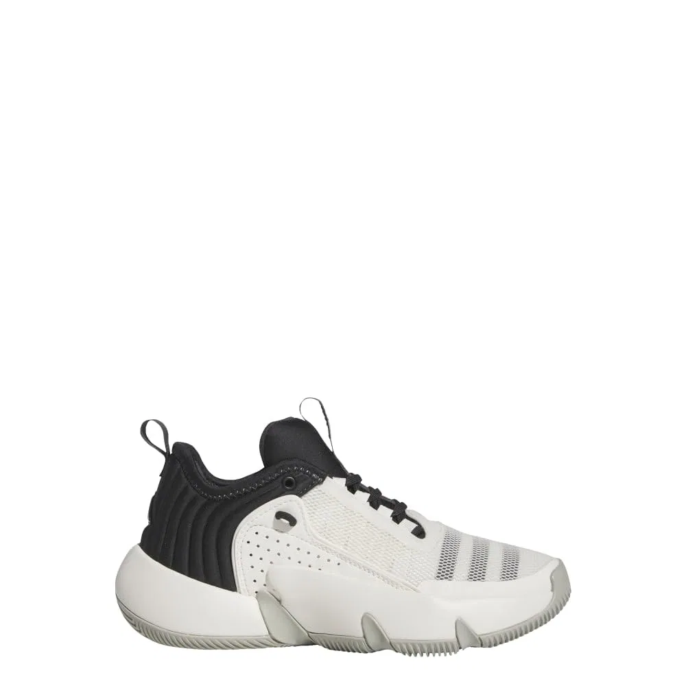 Детские кроссовки для мальчиков с полосками Trae Unlimited Adidas, Core Black White Green Linen — фото 2