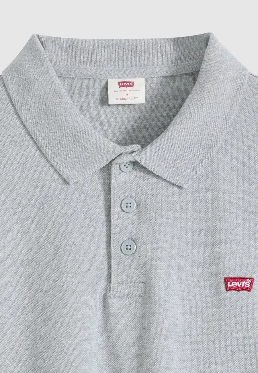 Футболка-поло LEVI'S серого цвета с пятнистым рисунком — фото 4