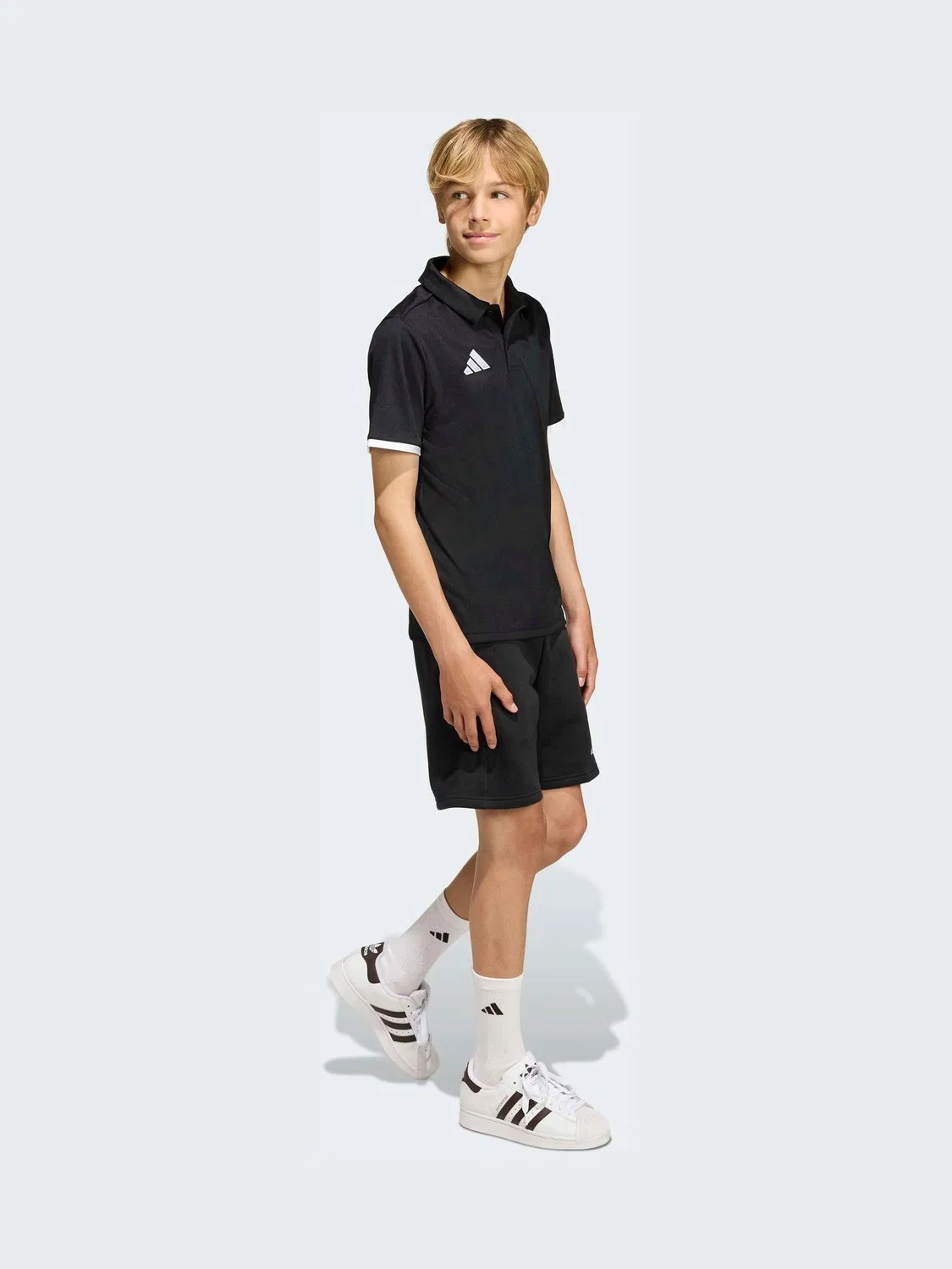 Поло Entrada26 Kids adidas, черный — фото 3