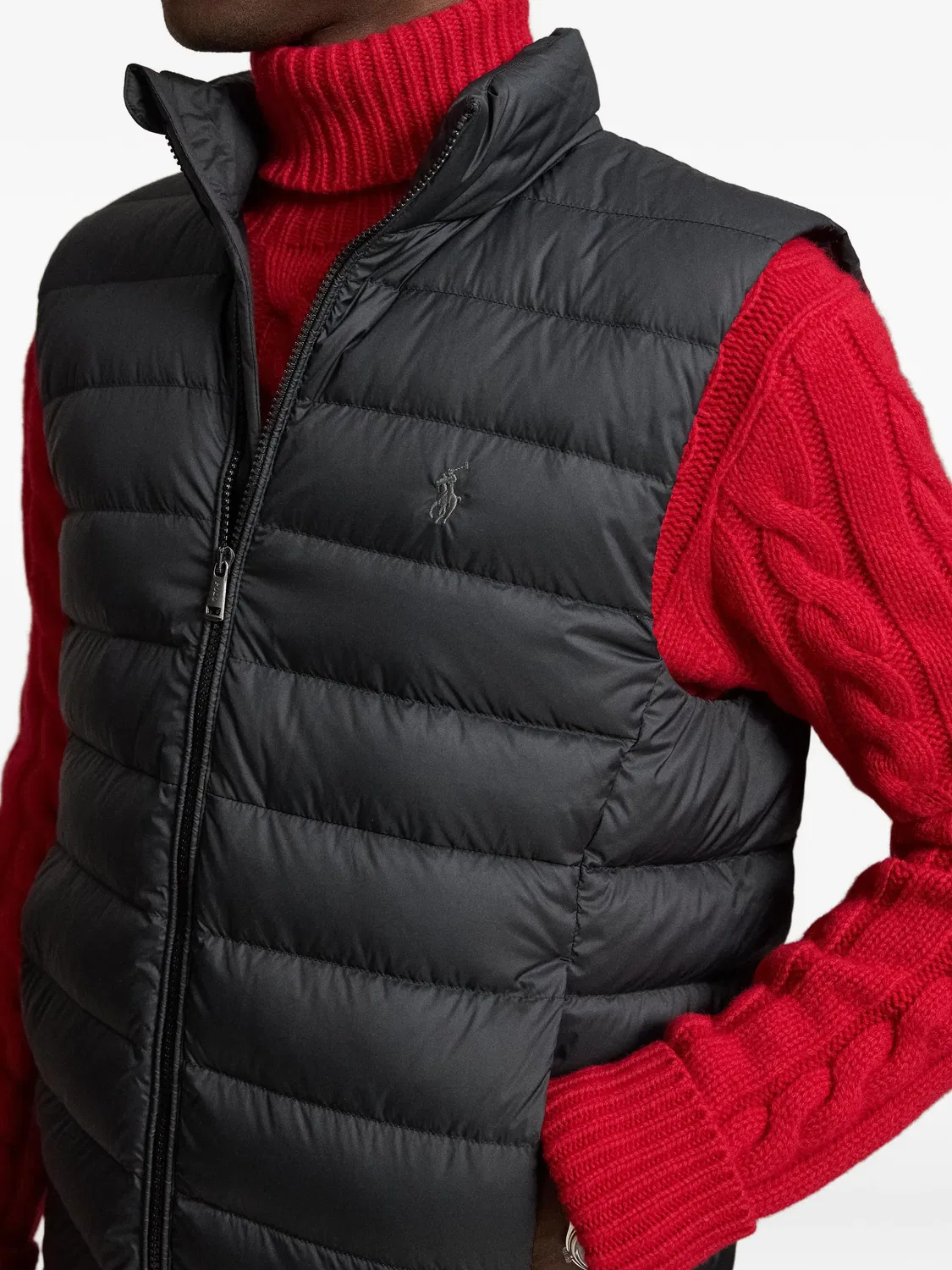 Polo Ralph Lauren Пуховый жилет Colden черный — фото 4